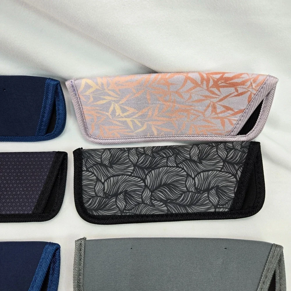 Foster Grant Eyeglass 34 Case Sleeve Pouch Lot Mixed Designs Clean Lightweight